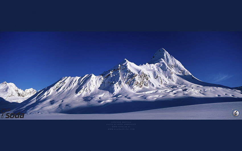 Puncak Puncak, biru, putih, atas, gletser, puncak, puncak, salju, alam, puncak, pegunungan, es Wallpaper HD