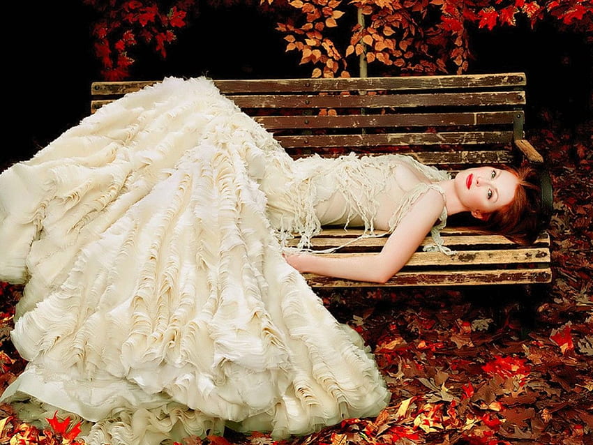 *Autumn ❦ Princess* นางแบบ เด็กผู้หญิง นอนหลับ แต่งตัว สุสตรี ฤดู ความรัก ฤดูใบไม้ร่วง เจ้าหญิง หญิง วอลล์เปเปอร์ HD