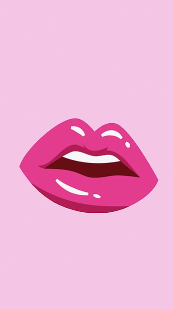 Artificial Pink Lips Shape On Pink Background Flat Lay Beauty Care  Perfection Concept Minimalism Stock Photo - Download Image Now - iStock