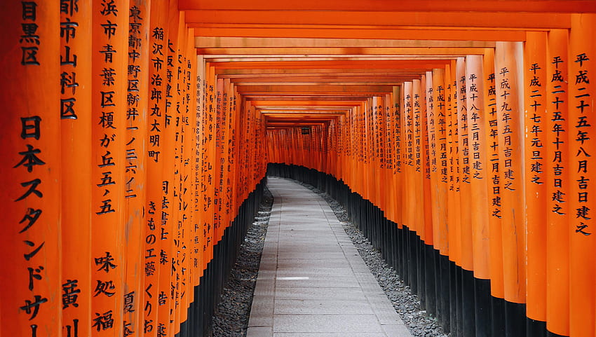 Fushimi Inari Taisha, świątynia Shinto Tapeta HD