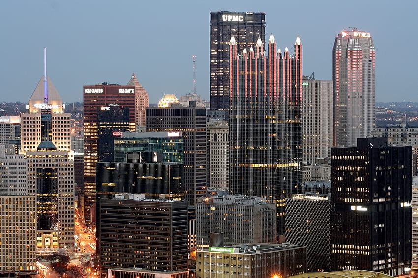 Cities Twilight City Building Lights View From Above Dusk HD Wallpaper Pxfuel