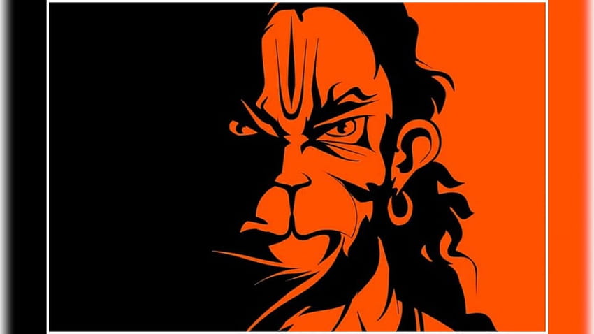 Bagaimana 'Angry Hanuman' Artis Kerala Menjadi Marah di Jalan India, Wajah Hanuman Wallpaper HD