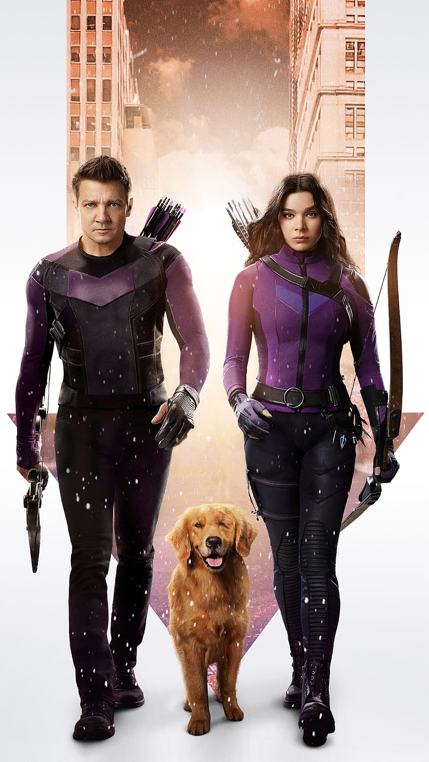 Hawkeye, anjing pendamping, seri, prajurit, perempuan, laki-laki wallpaper ponsel HD