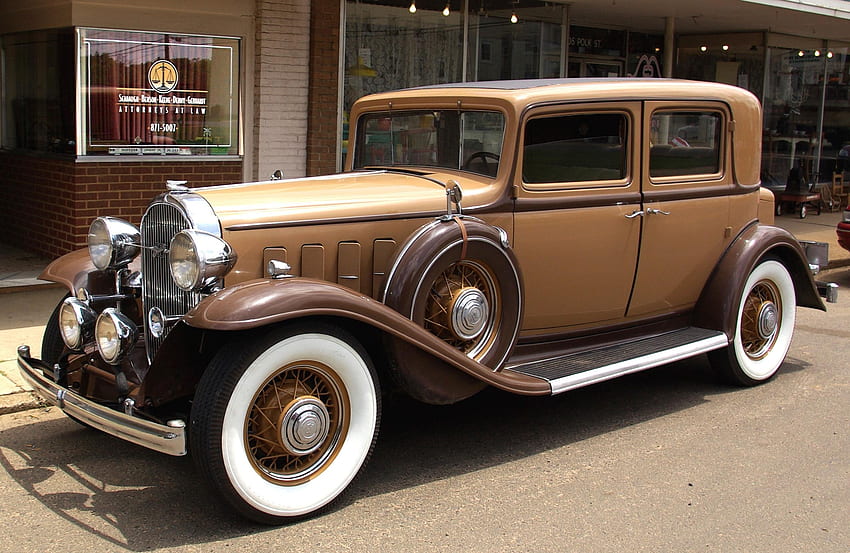 車, 茶色, 機械, ビンテージ, ビュイック, 1932 高画質の壁紙