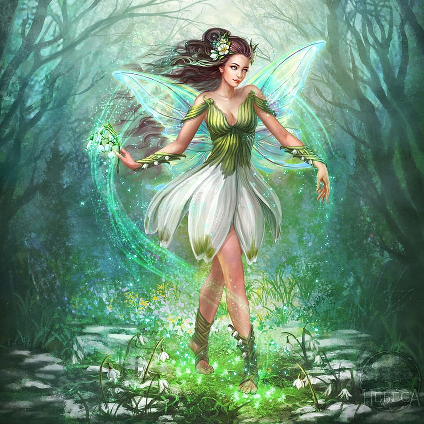 Spring Flower Fairies © art, Flower Fairy HD phone wallpaper | Pxfuel