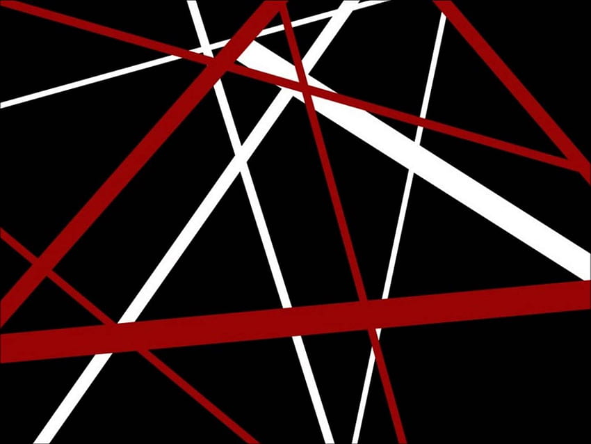 ヴァン・ヘイレンのストライプ、赤と黒のストライプ 高画質の壁紙