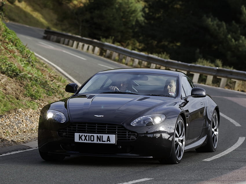 Auto, Aston Martin, Carros, Asfalto, Front View, 2010, V8 papel de parede HD