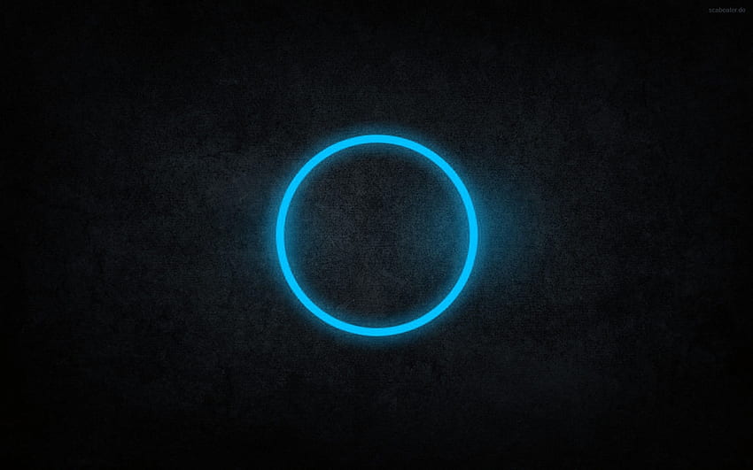 Blue Circle, Black Circles HD wallpaper