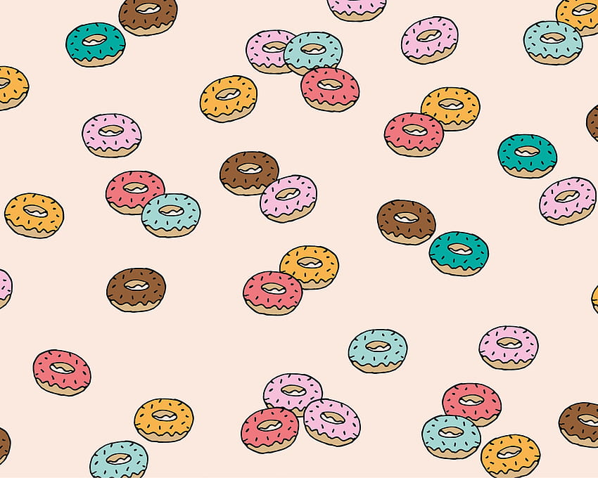 Donut worry be happy Make and Tell [] for your , Mobile & Tablet. Explore Donut Background. Odd Future Donut , Aesthetic Donut HD wallpaper
