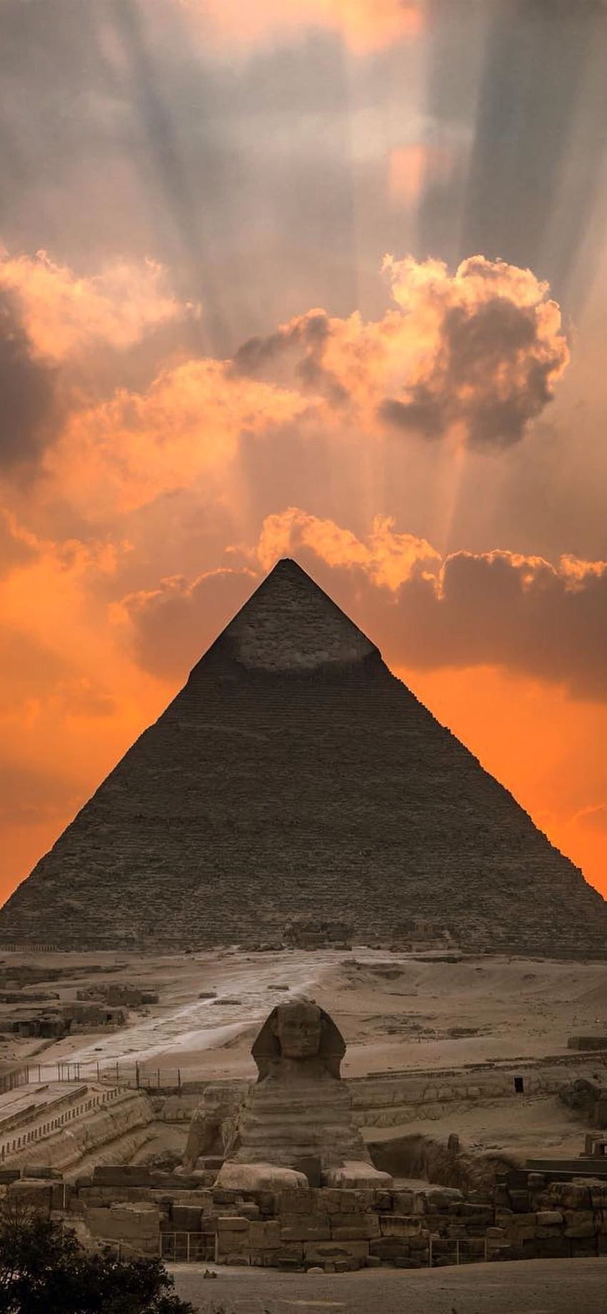 Große Pyramide von Gizeh iPhone 12 HD-Handy-Hintergrundbild