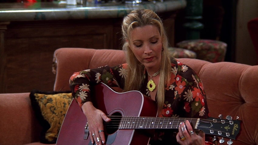 Gibson Acoustic Guitar Used by Lisa Kudrow (Phoebe Buffay) in Friends Season 4 Episode 5 The One with Joey's New Girlfriend (1997) HD wallpaper
