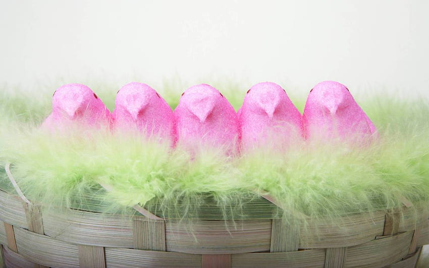 Easter Peeps HD wallpaper