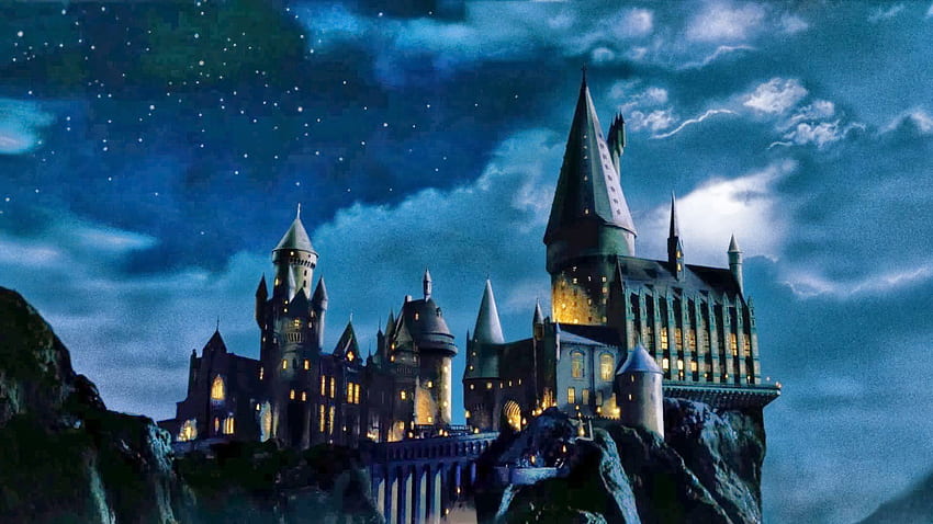 Hogwarts Castle Night Castle HD wallpaper  Pxfuel