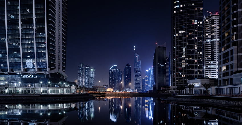 Cities, City, Lights, Dubai HD wallpaper