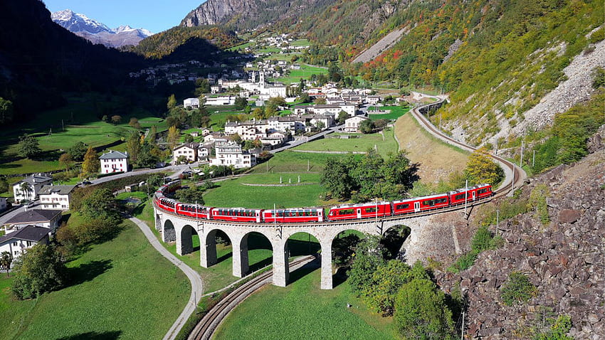 Bernina Express: Alles, was Sie wissen müssen. Interrail.eu, Glacier-Express HD-Hintergrundbild