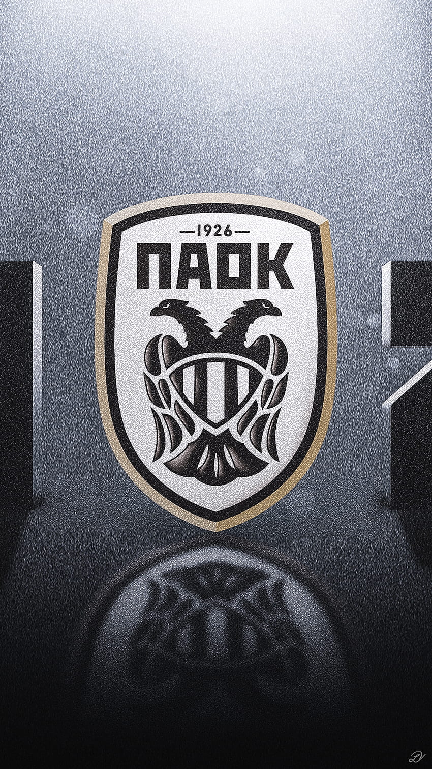 PAOK FC Thessaloniki, paokfc, blackandwhite, орел, ултрас, лого, белград, футбол, партизан HD тапет за телефон