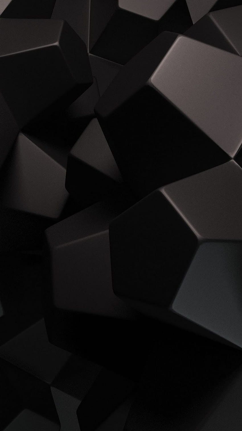 Whatsapp: cubos oscuros 3D abstractos Render fondo de pantalla del teléfono
