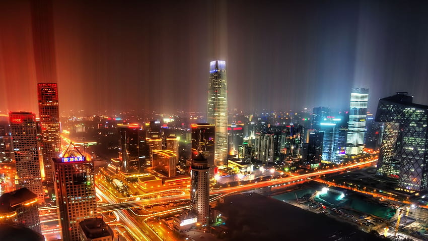 Capital City, Skyscraper, Cityscape, Beijing, Landmark Full, Bejing HD wallpaper