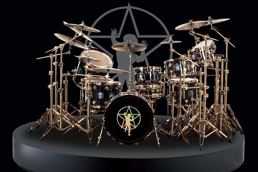 Drums and Background, Yamaha Drum Set HD wallpaper
