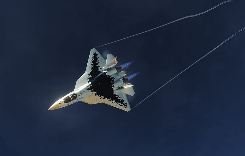 Fighter, Russia, Sukhoi, Su 57 For , Section авиация, Sukhoi Su-57 HD wallpaper