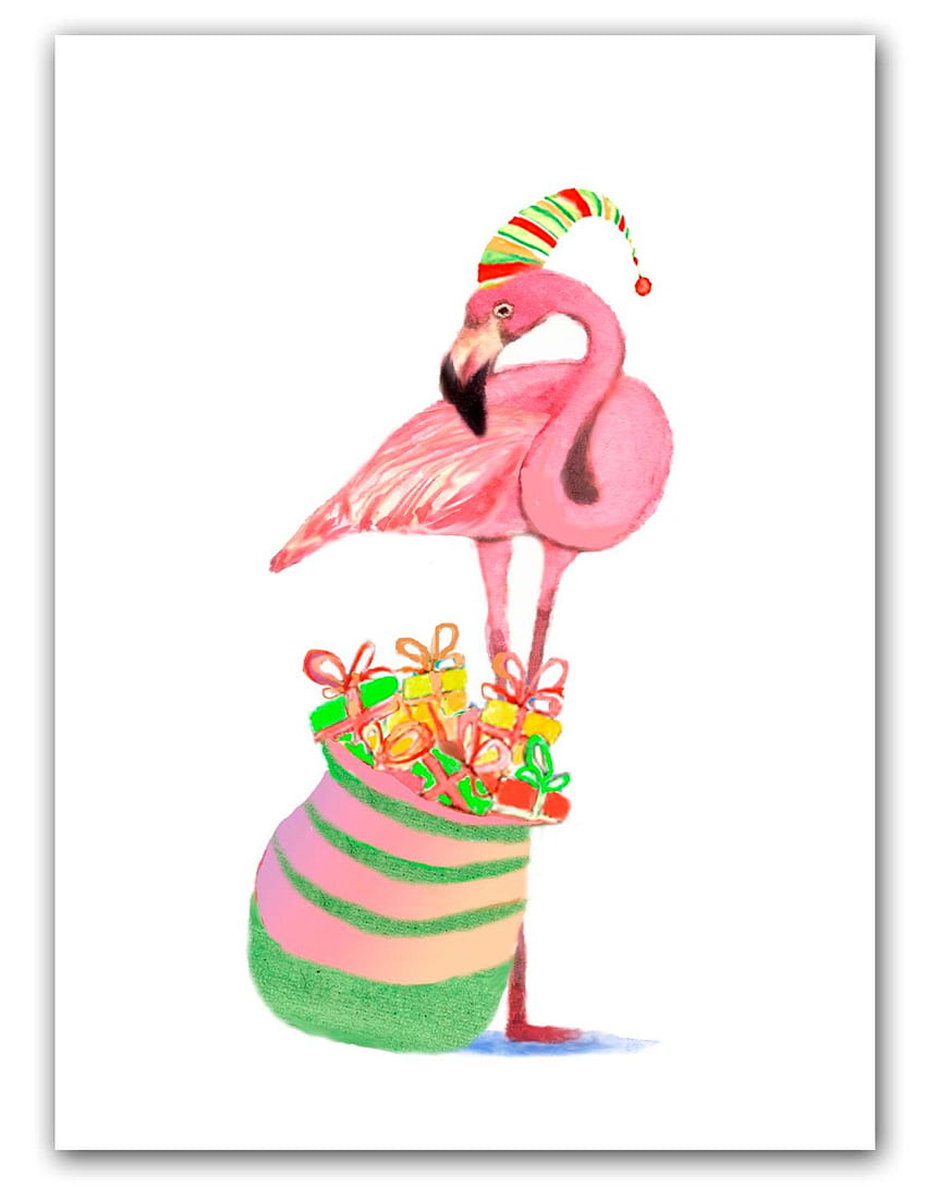 Holidays and Special Days ideas. christmas , christmas , christmas art, Christmas Flamingo HD phone wallpaper