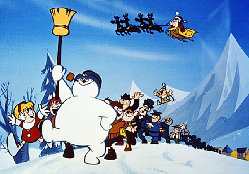Frosty the Snowman, snowman, cartoon, frosty, christmas HD wallpaper