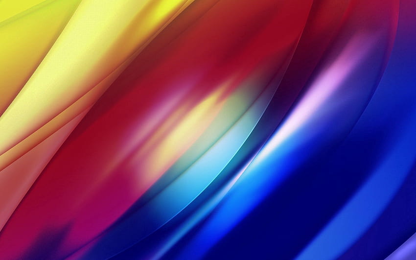 Abstract, Rainbow, Lines, Wavy, Colourful, Colorful, Iridescent HD wallpaper