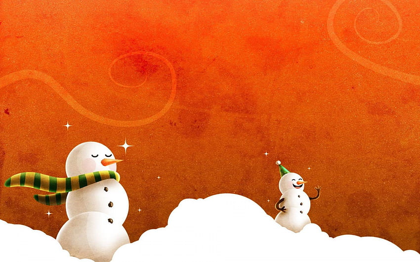 Super Christmas, Snowman Nativity HD wallpaper