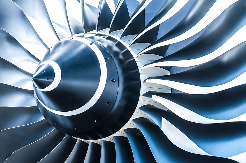 Silnik lotniczy w wysokiej rozdzielczości z wysoką rozdzielczością px 2,43 MB. Silnik odrzutowy, silnik lotniczy, paliwo do silników odrzutowych, silnik turbinowy Tapeta HD