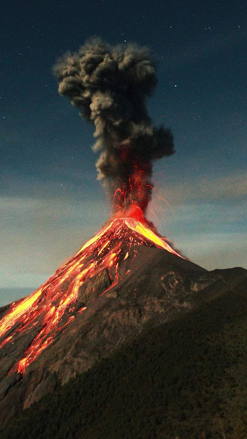 Guatemala Volkanı Püskürtme iPhone . Volkan , Volkan, Doğa, Volkanlar HD telefon duvar kağıdı
