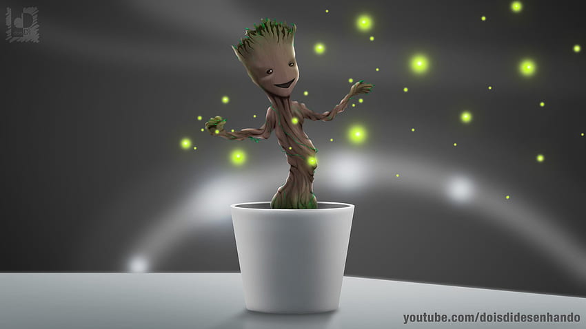Baby Groot by lukatesi on Newgrounds [] for your , Mobile & Tablet. Explore Baby Groot . Groot Live , Rocket and Groot , We are Groot, Baby Groot Dancing HD wallpaper