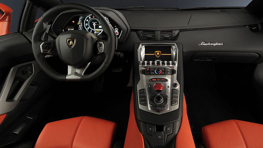 Lamborghini Aventador LP 700 4 Dashboard Interior HD wallpaper