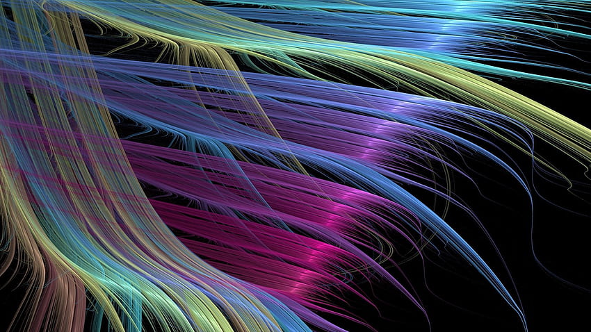 Abstract, Feather, Bright, Multicolored, Motley, Brush HD wallpaper