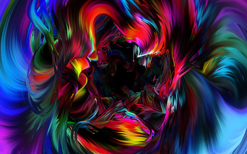 neon, digital art, threads, colorful, , ultra 16:10, , , background, 9252 HD wallpaper