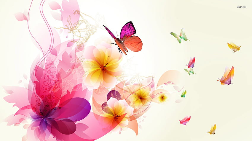 Butterflies - Colorful Butterfly Background - -, Colourful Butterfly HD wallpaper