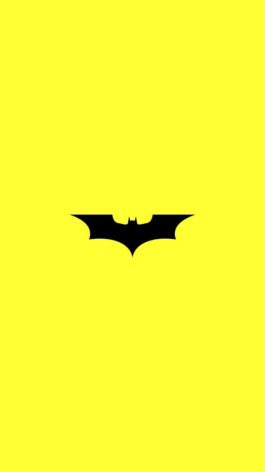 Czarno-żółte logo Batmana Logo Batmana czarno-żółte Wa. Kreskówka , Batman , Batman Iphone, Batman Estetyka Tapeta na telefon HD