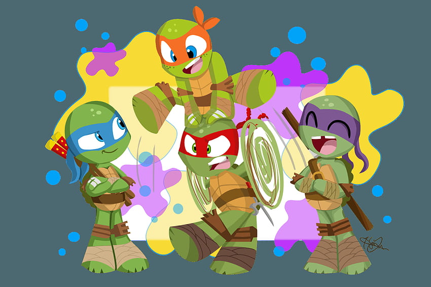 Mutant Ninja Turtles, Cute Ninja Turtles HD wallpaper