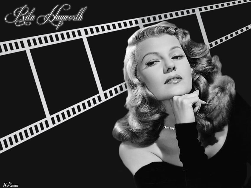 Rita Hayworth, fifties, 50s, fortys, goddesses of the silver screen, film, 40s, actresses, beauty, black and white, movie, golden era, women, female HD wallpaper