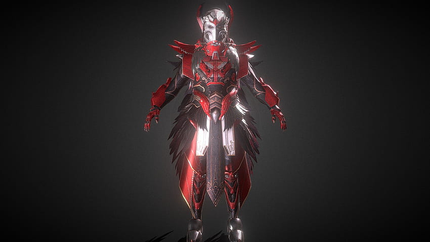 Blood Raven X Suit - 3D-Modell von ᄂΣVIП X GΛMIПG [937da36], Blood Ravan HD-Hintergrundbild