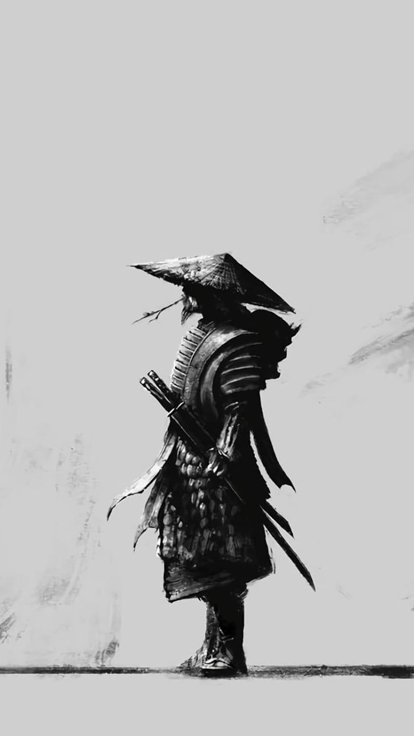My current . Samurai , Samurai artwork, Fantasy samurai, Black and White Ninjas HD phone wallpaper