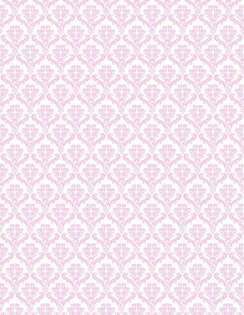 Pink and White Damask Pattern. Fundo para cartao, Padrões de fundo, Planos de fundo HD phone wallpaper