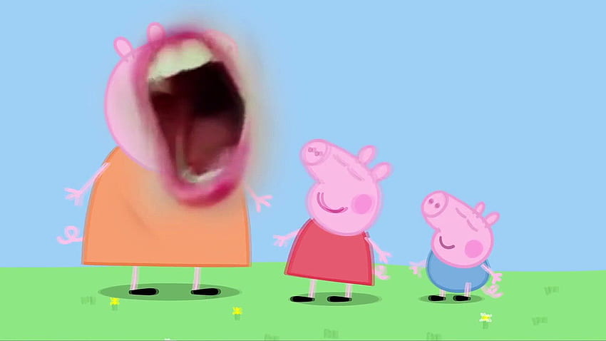 YTP Peppa Pig แต่งตัวเป็น Ruby Rube สำหรับวันฮาโลวีน Peppa Pig Meme วอลล์เปเปอร์ HD