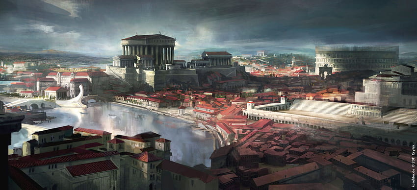 Antiker Rom-Hintergrund, antike Rom-Kunst HD-Hintergrundbild