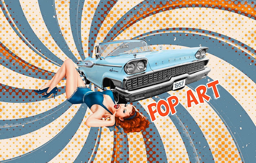 Vintage, Grunge, Retro-Stil, Pop-Art, Pin-Up, Pop-Art, von Pyrus Acerba, ab 50 Jahren für , Abschnitt Stil , Mode-Pop-Art HD-Hintergrundbild