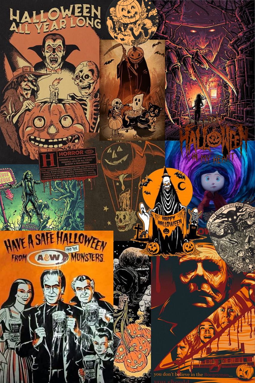 Halloween. Halloween, Menakutkan, iPhone Halloween, Komik Horor Antik wallpaper ponsel HD