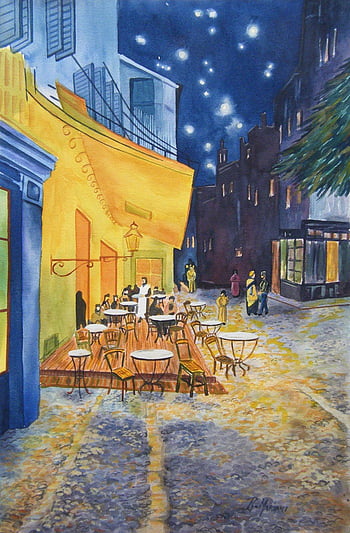 Van Gogh Café Terrace At Night, Cafe Terrace At Night HD phone wallpaper