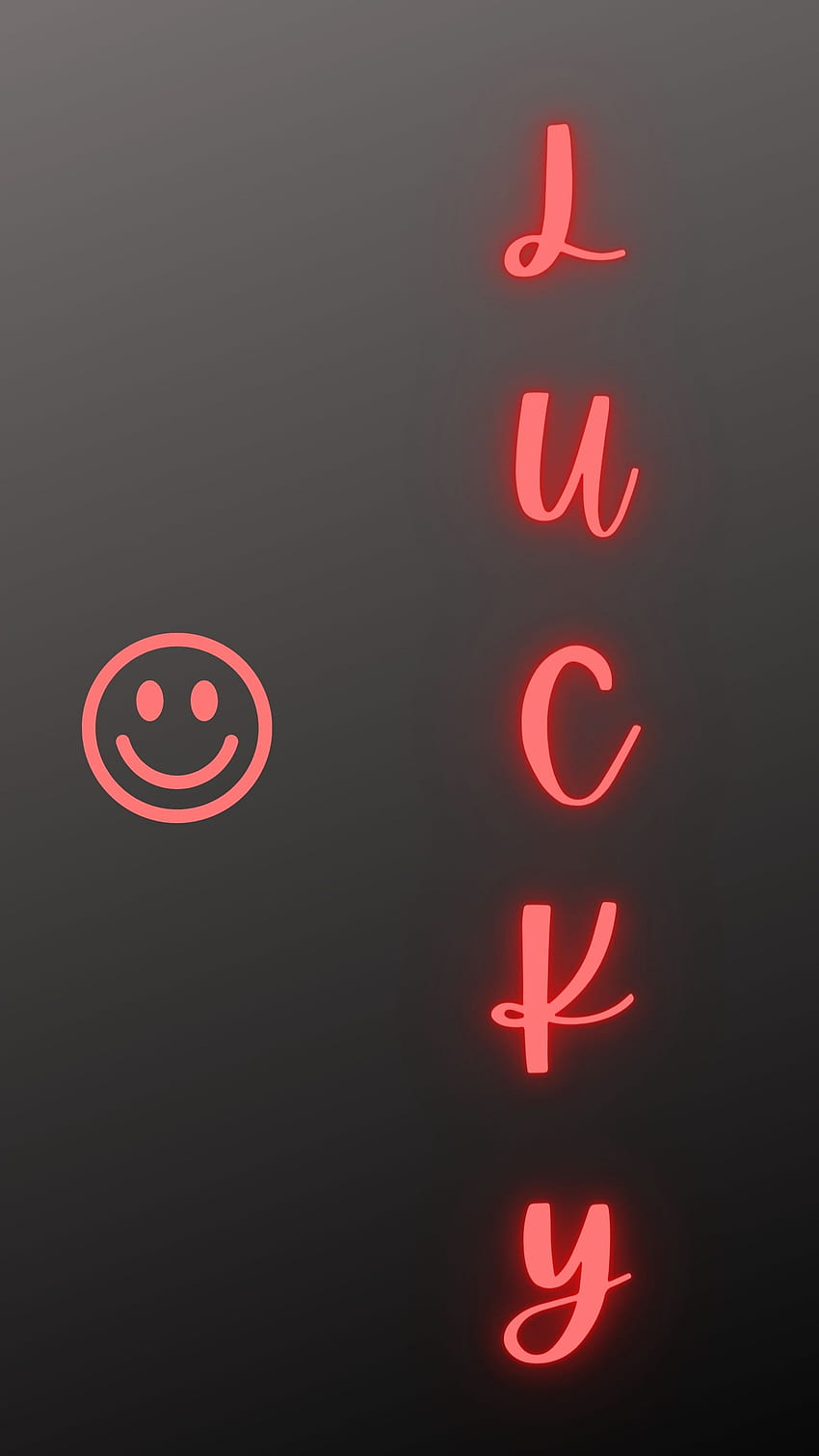 Lucky 000111, rot, Smileys, schwarz, Lächeln HD-Handy-Hintergrundbild