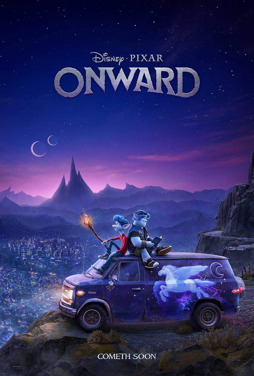 Los estudios de Walt Disney. Nuevo tráiler, póster y Pixar's Onward fondo de pantalla del teléfono