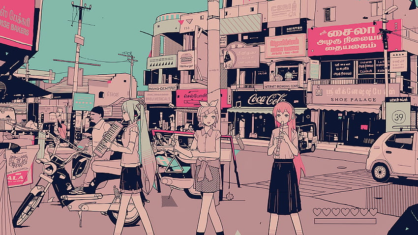 Aesthetic Anime Girl Computer HD wallpaper
