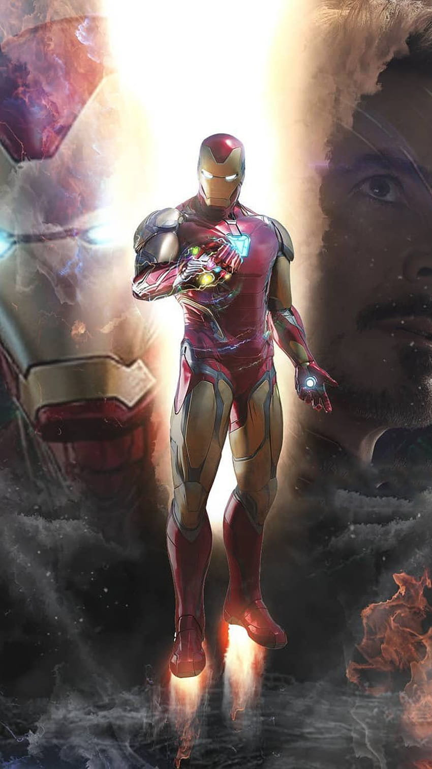 I Am Iron Man Snap Infinity Stones MK 85 Armor IPhone HD phone wallpaper